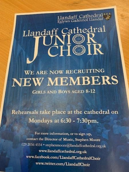 Llandaff Cathedral Junior Choir is opening its doors to new members!